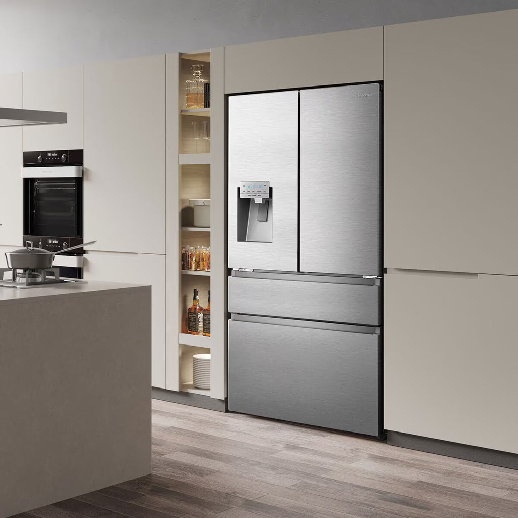 HISENSE RF728N4SASE PUREFLAT SMART AMERICAN FRIDGE FREEZER - STAINLESS STEEL